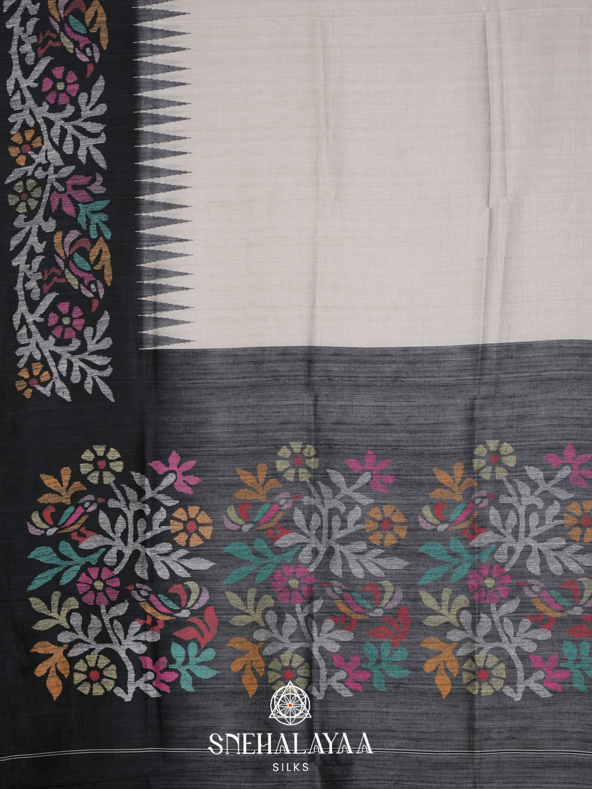 Grey Dola Saree