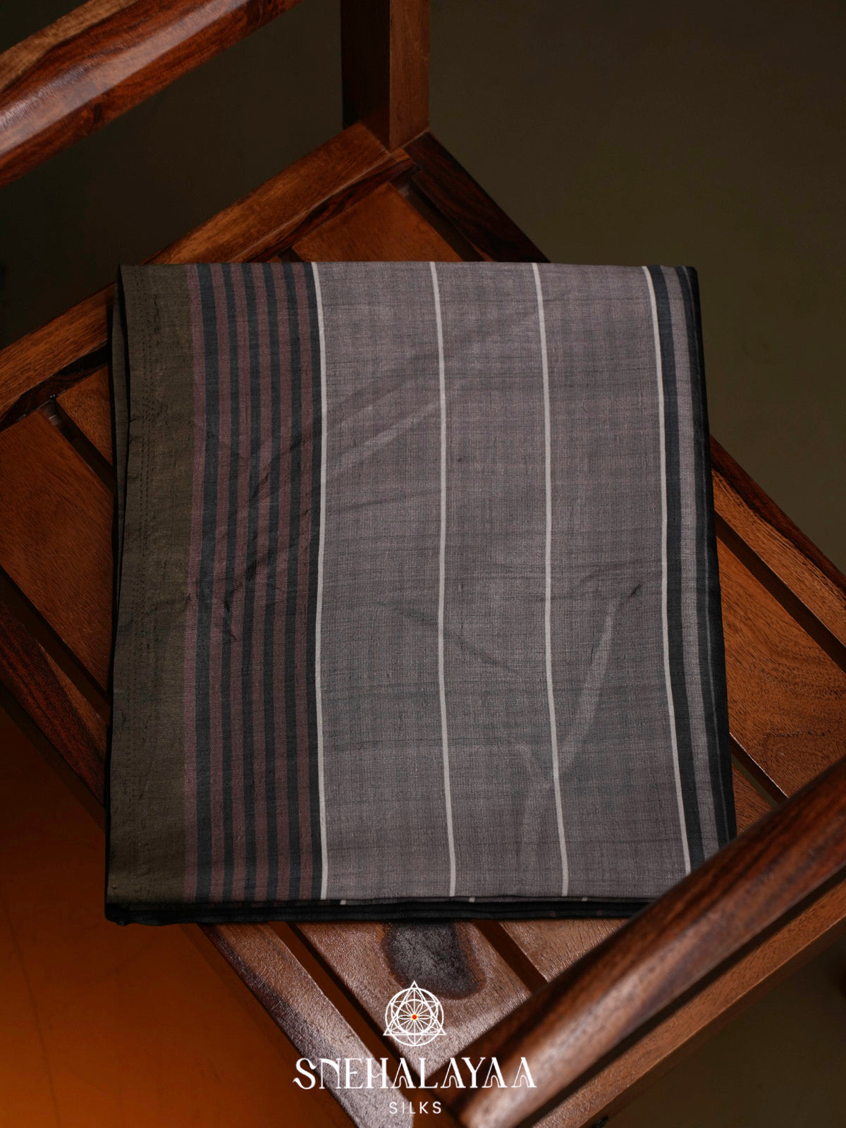 Grey Dola Saree