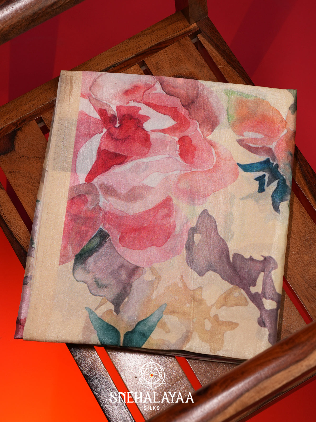 Peach Dola Saree