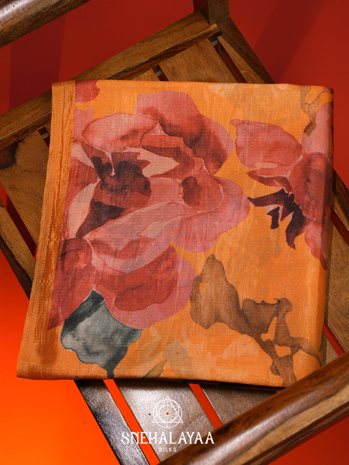 Orange Dola Saree