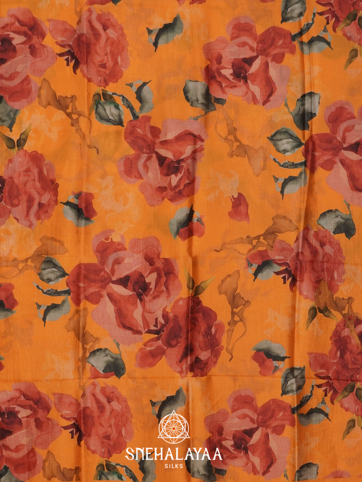 Orange Dola Saree