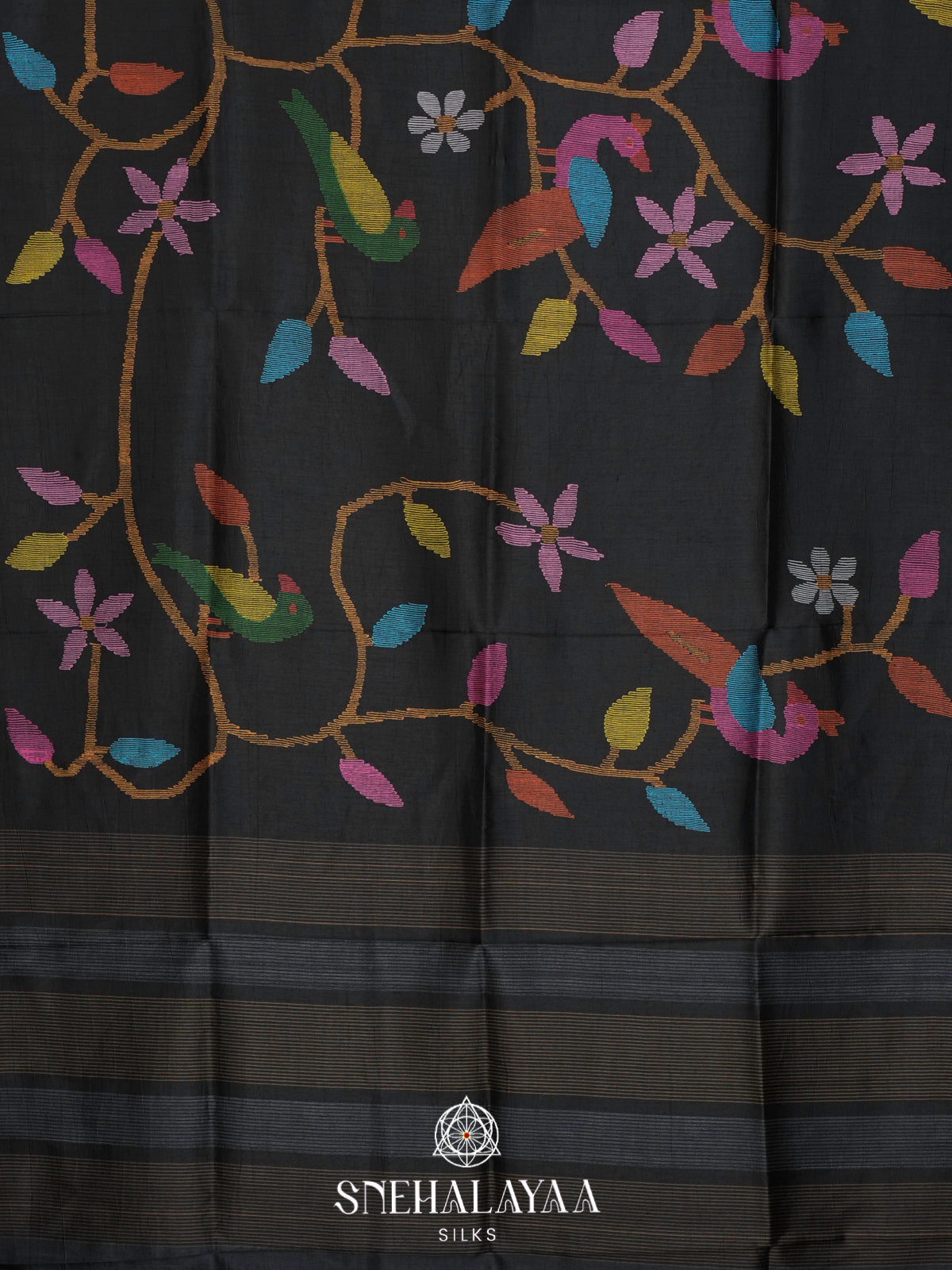 Forest Green Dola Saree