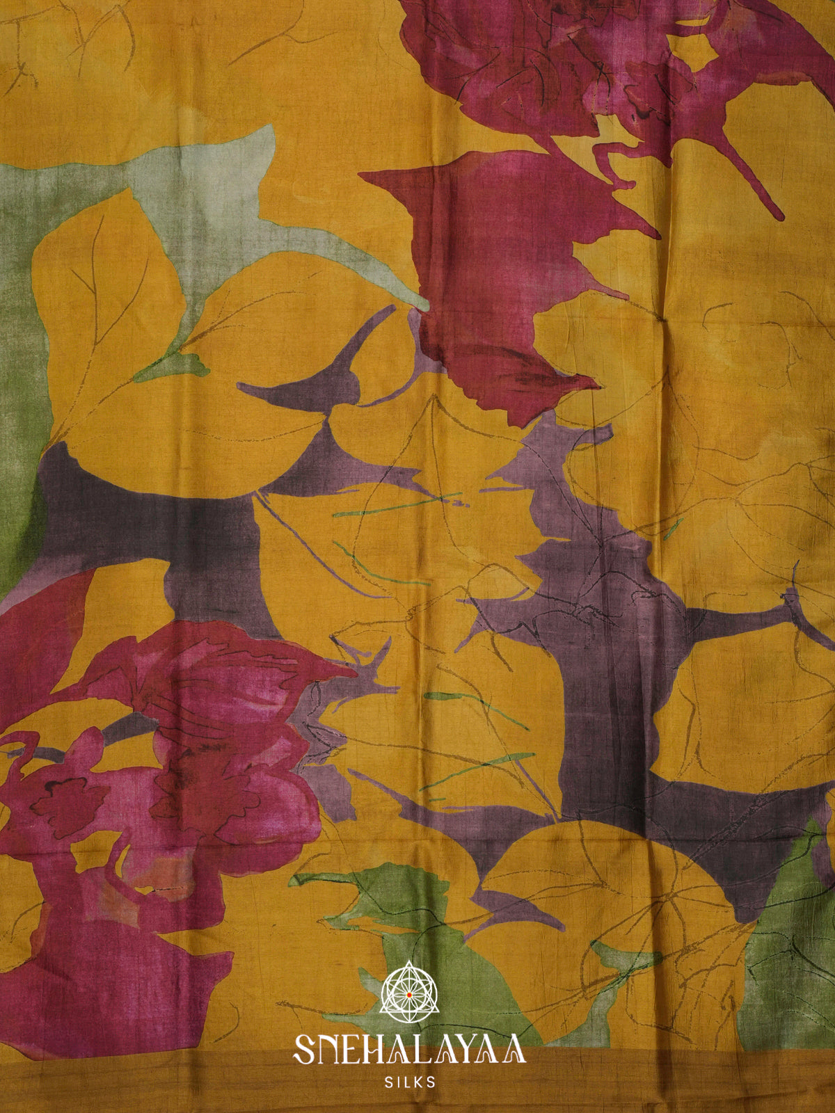 Yellow Dola Saree