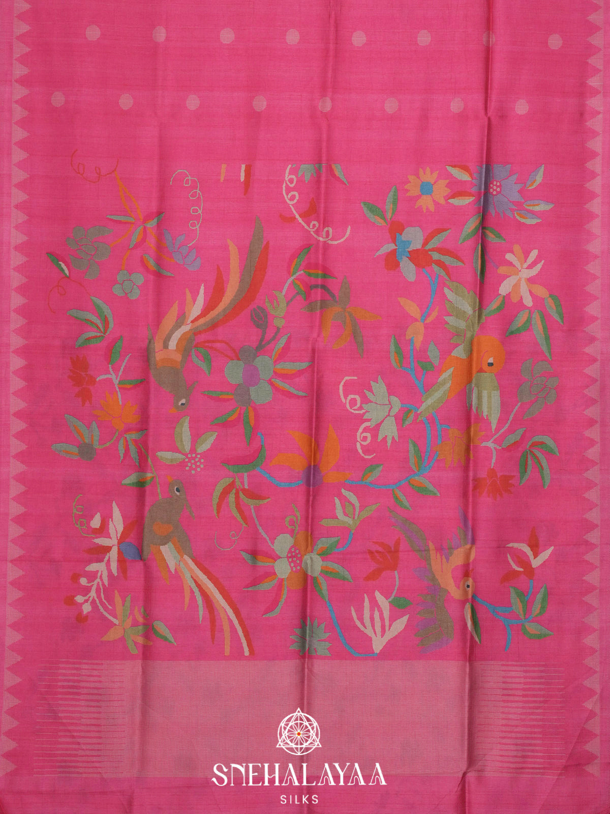 Pink Dola Saree