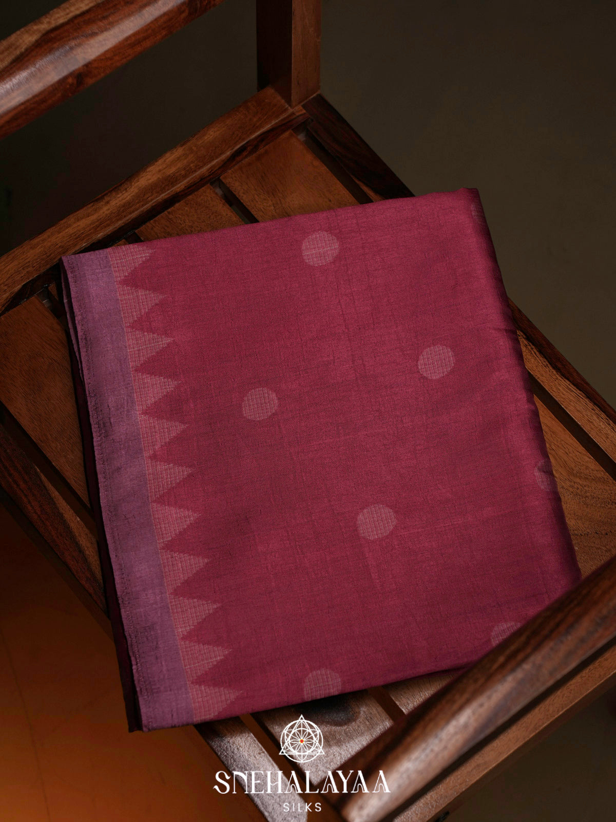Mulberry Purple Dola Saree