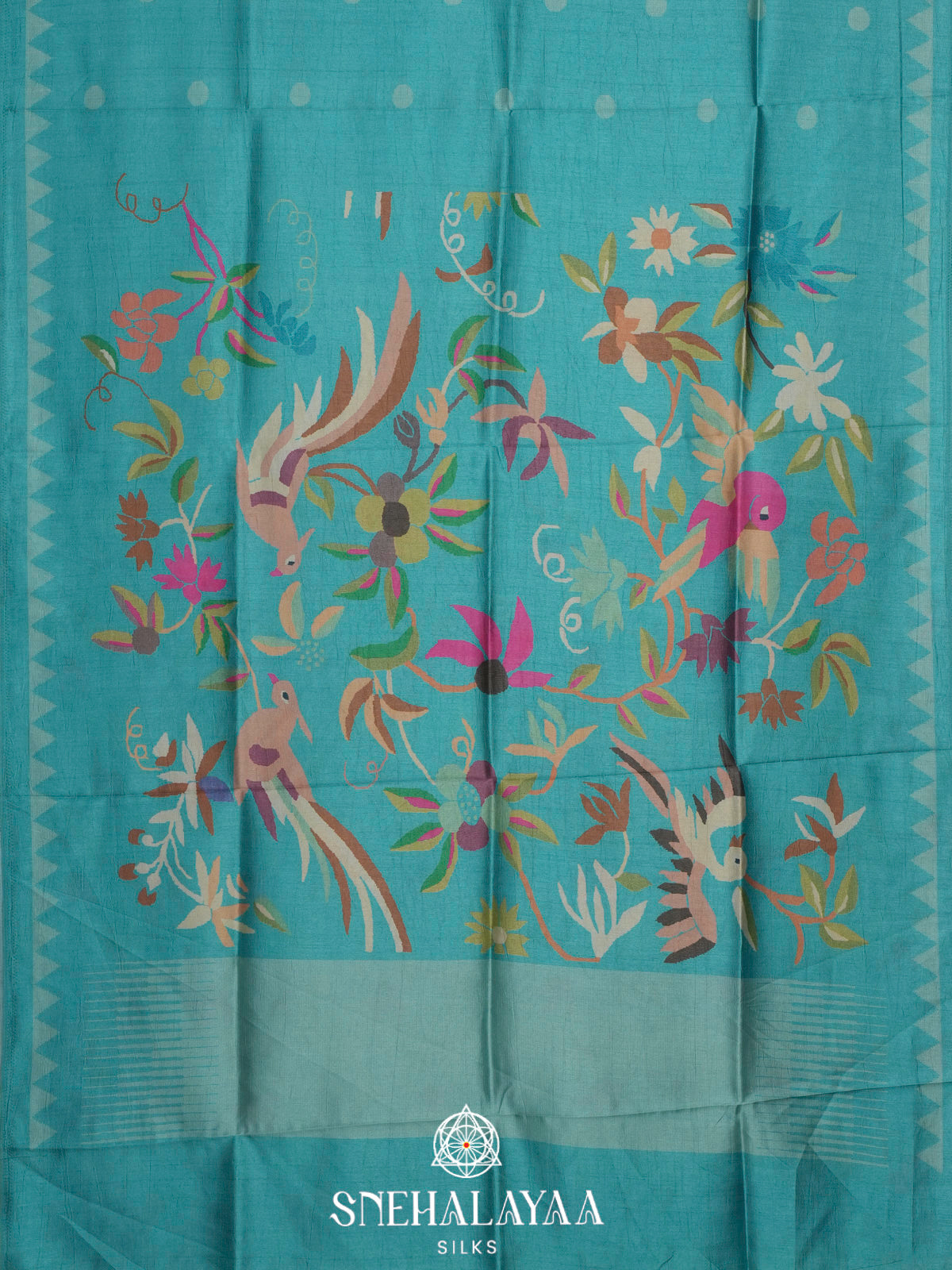 Blue Dola Saree
