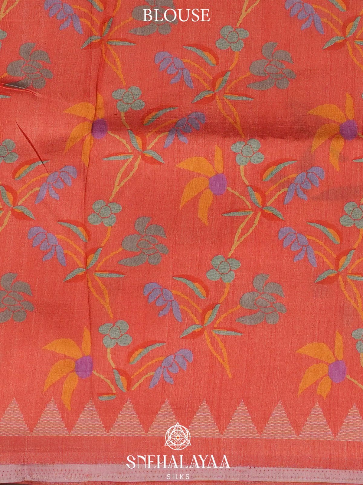 Orange Dola Saree