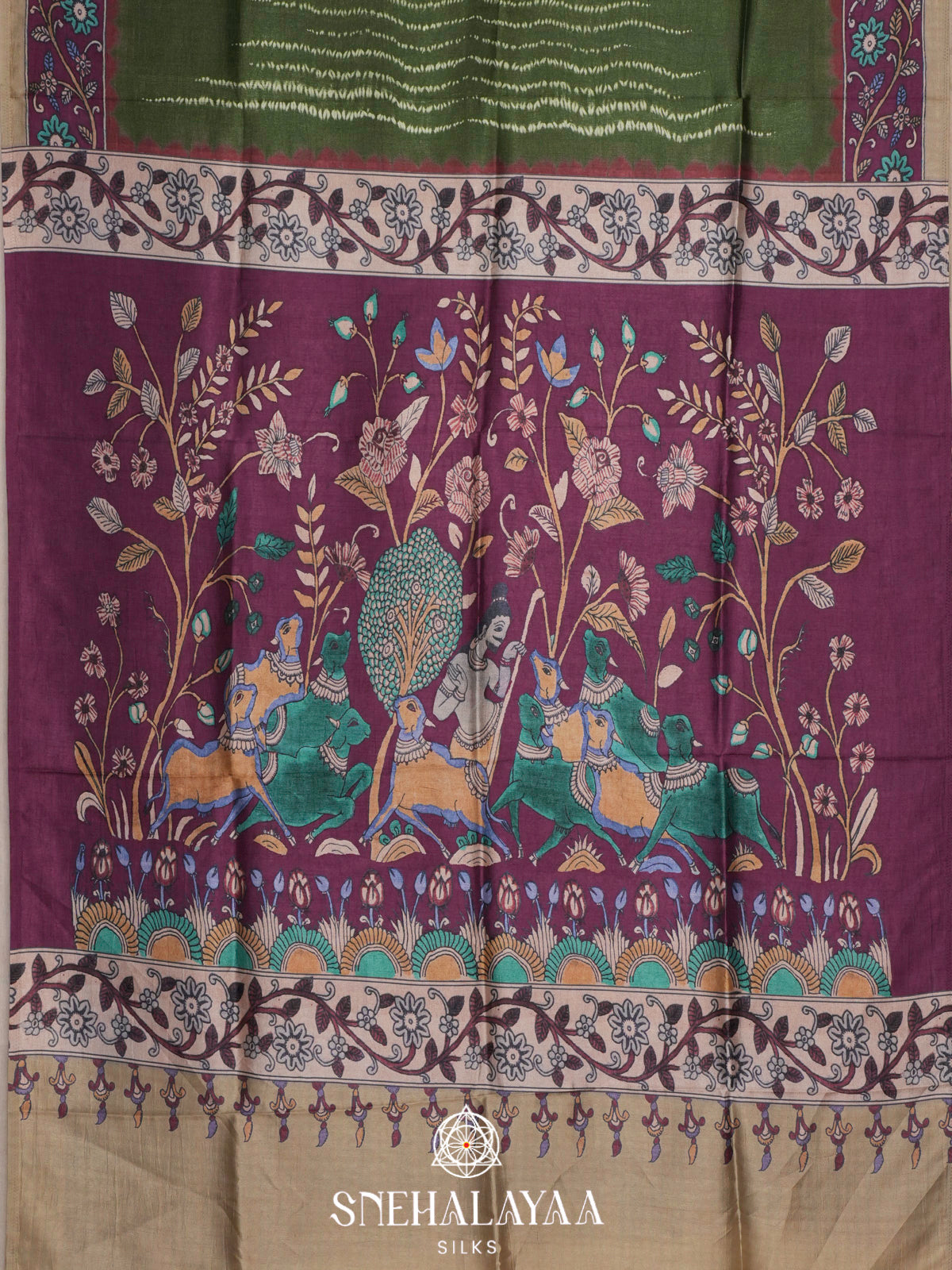 Green Dola Saree