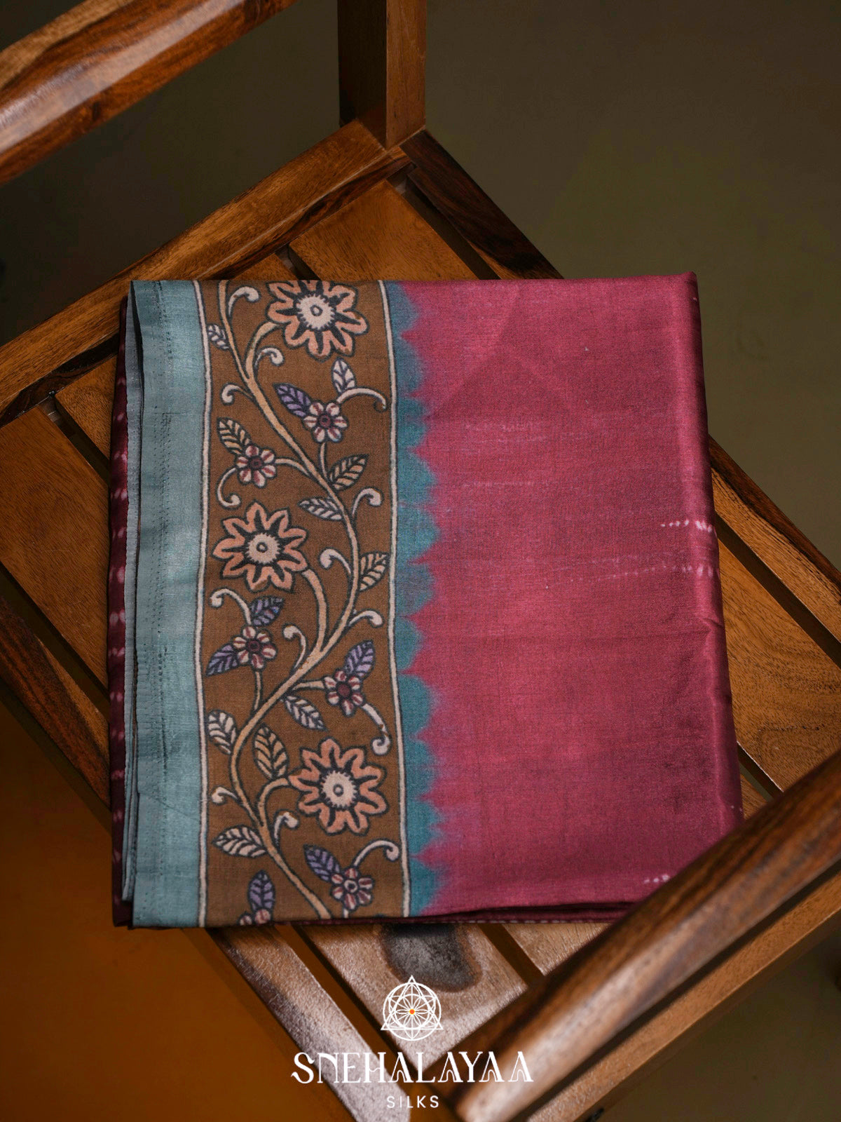 Wine Dola Saree