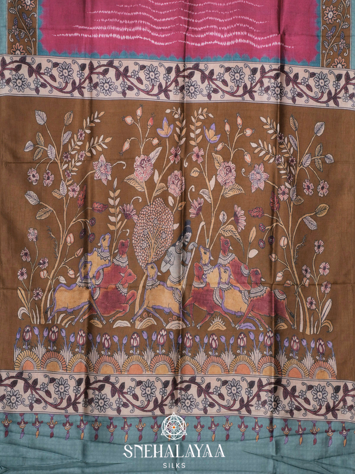 Wine Dola Saree