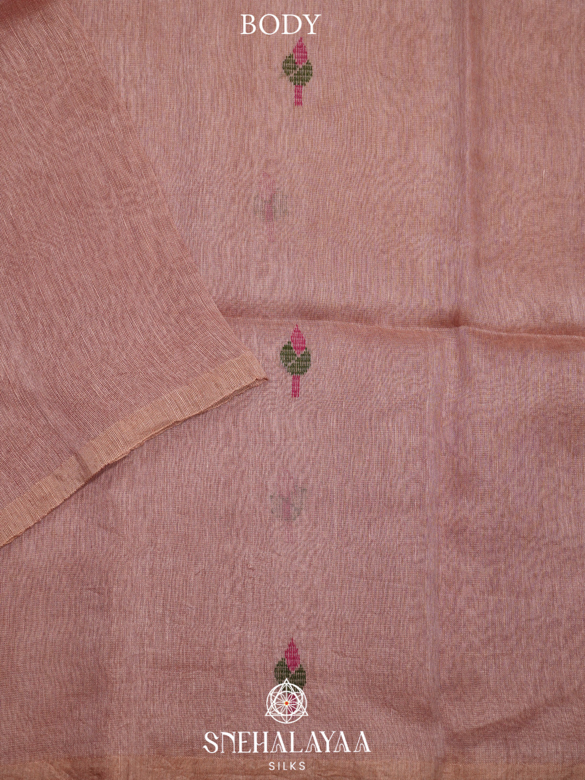 Mauve Linen Saree