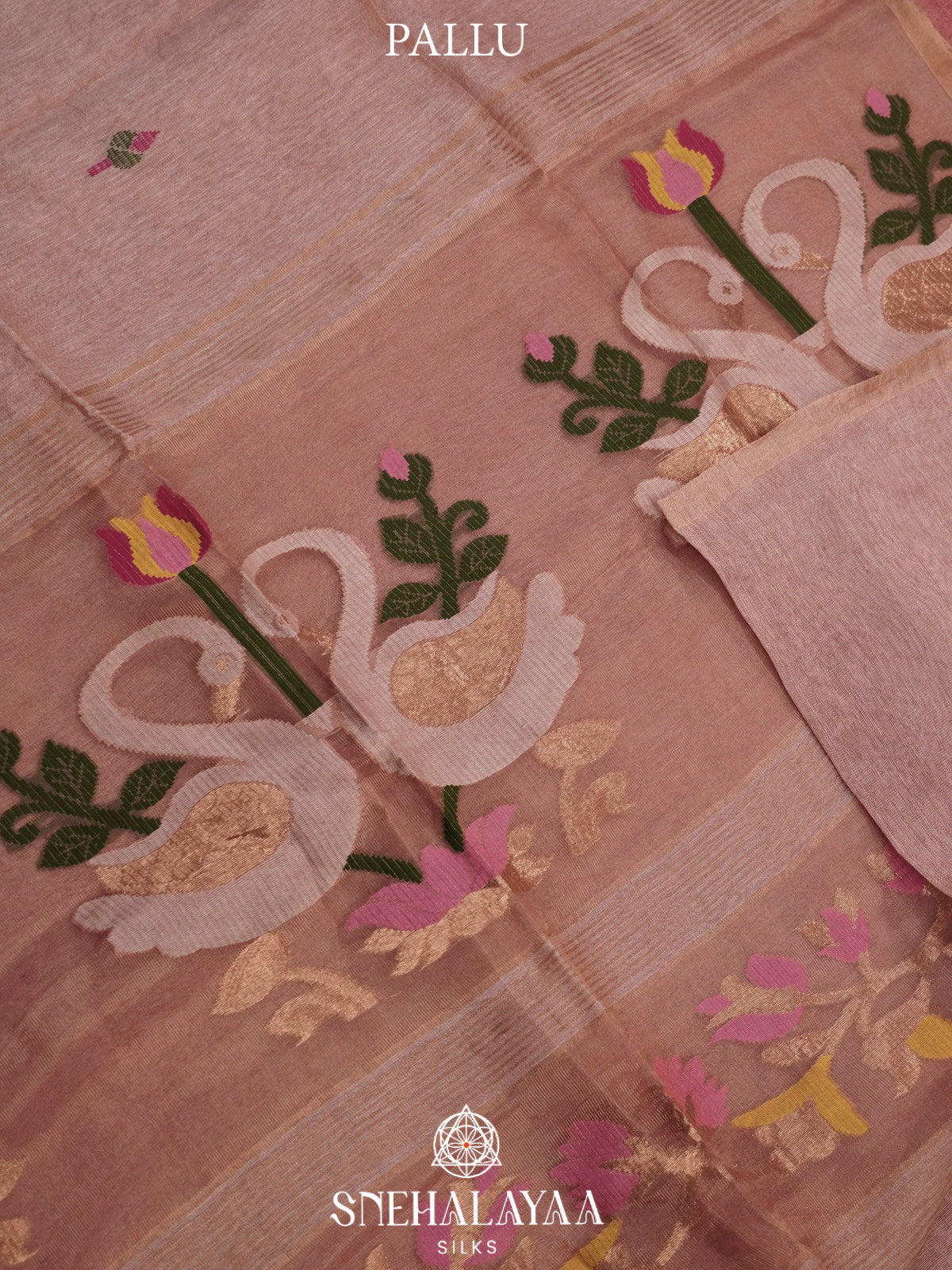 Mauve Linen Saree
