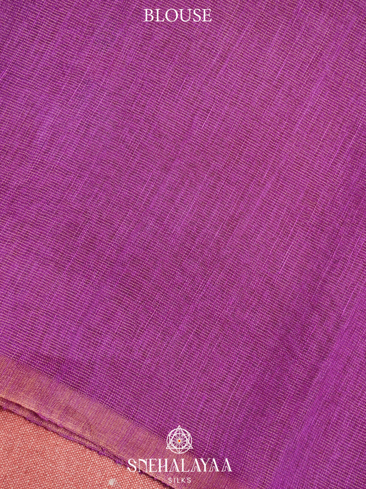 Magenta Purple Linen Saree