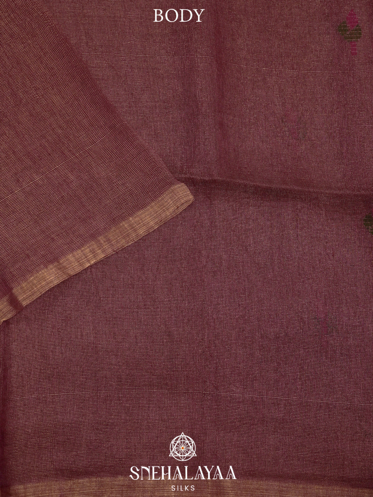 Coffee Brown Linen Saree
