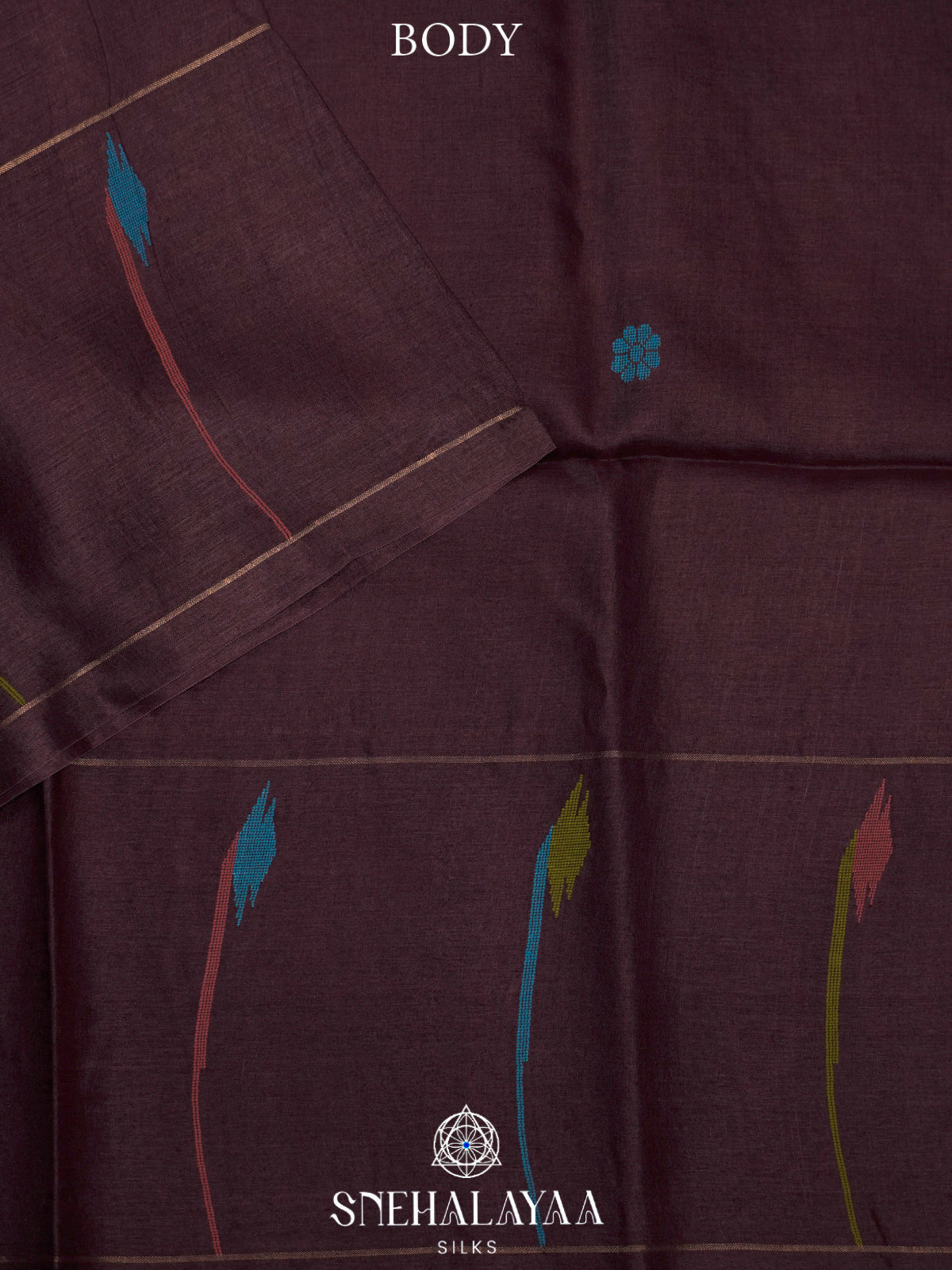 Coffee Brown Tussar Saree
