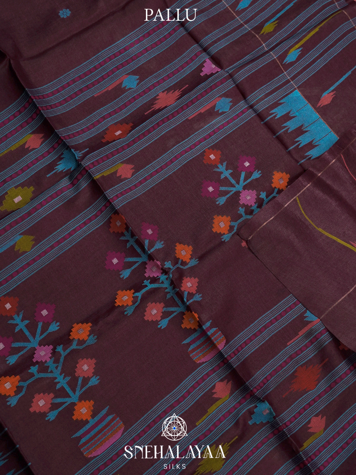 Coffee Brown Tussar Saree
