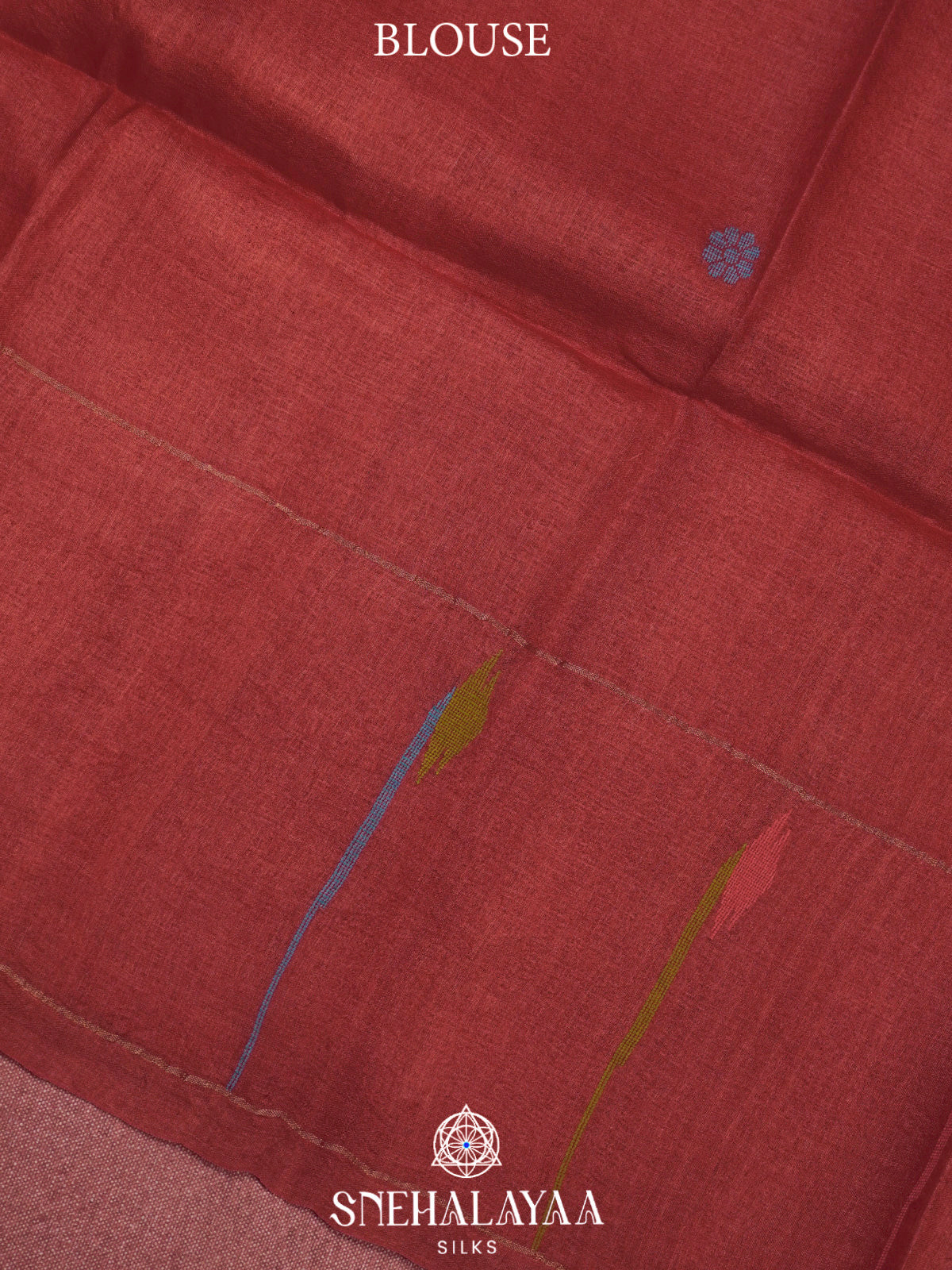 Maroon Tussar Saree