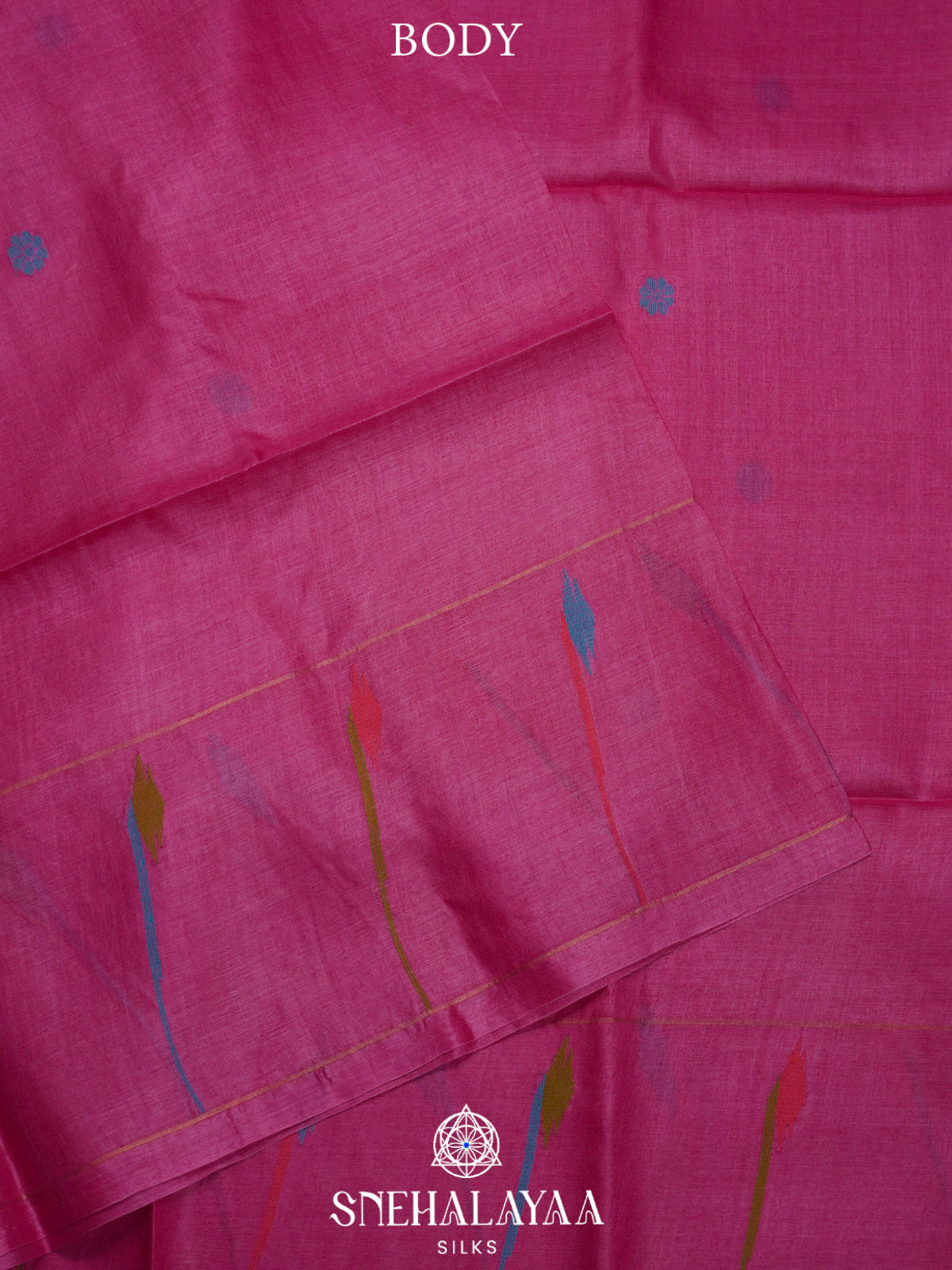 Pink Tussar Saree