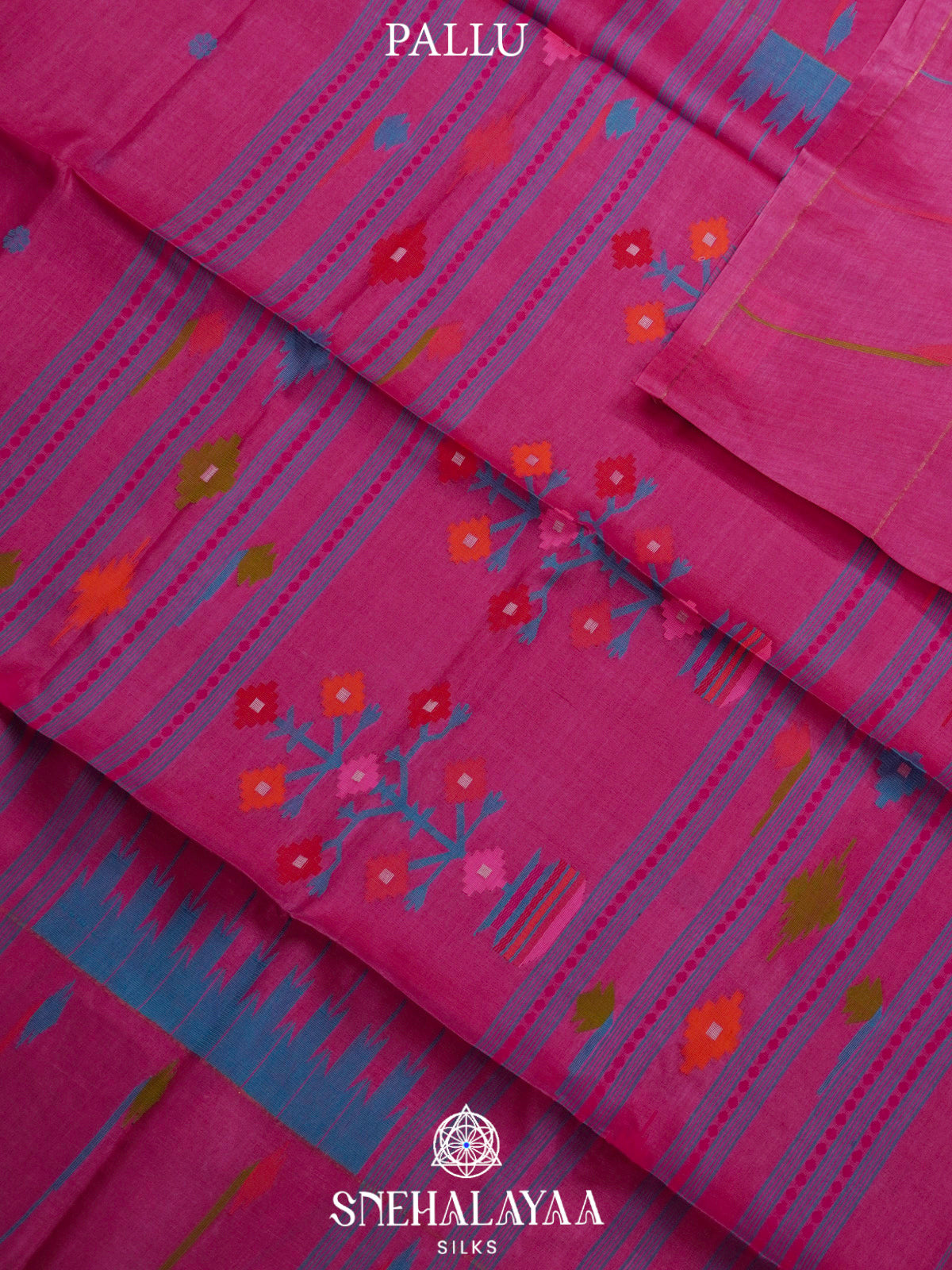 Pink Tussar Saree