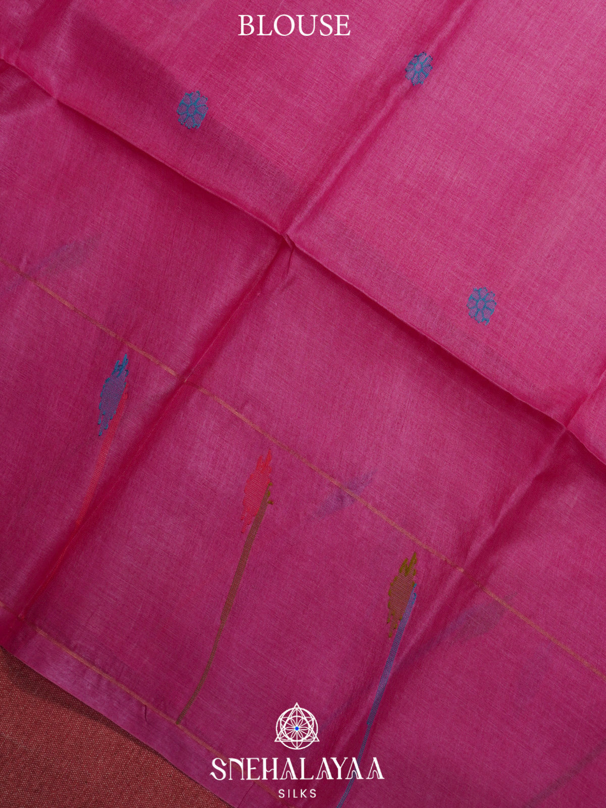 Pink Tussar Saree
