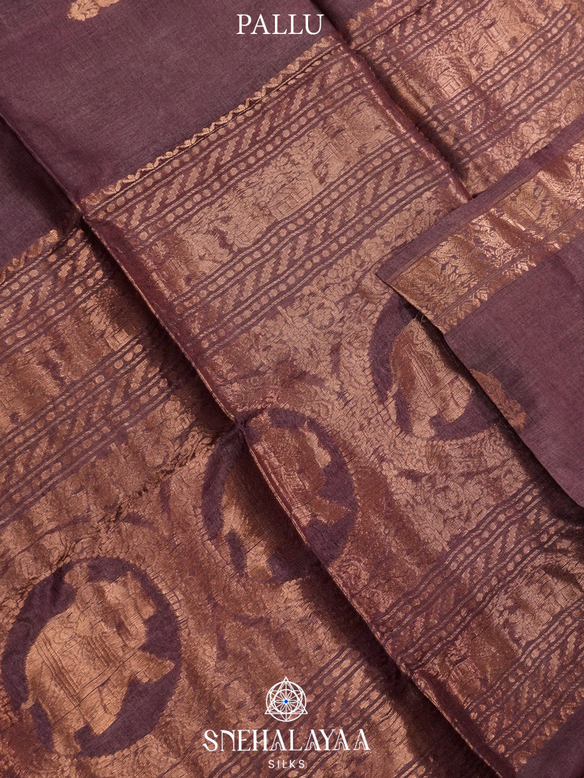 Brown Tussar Saree