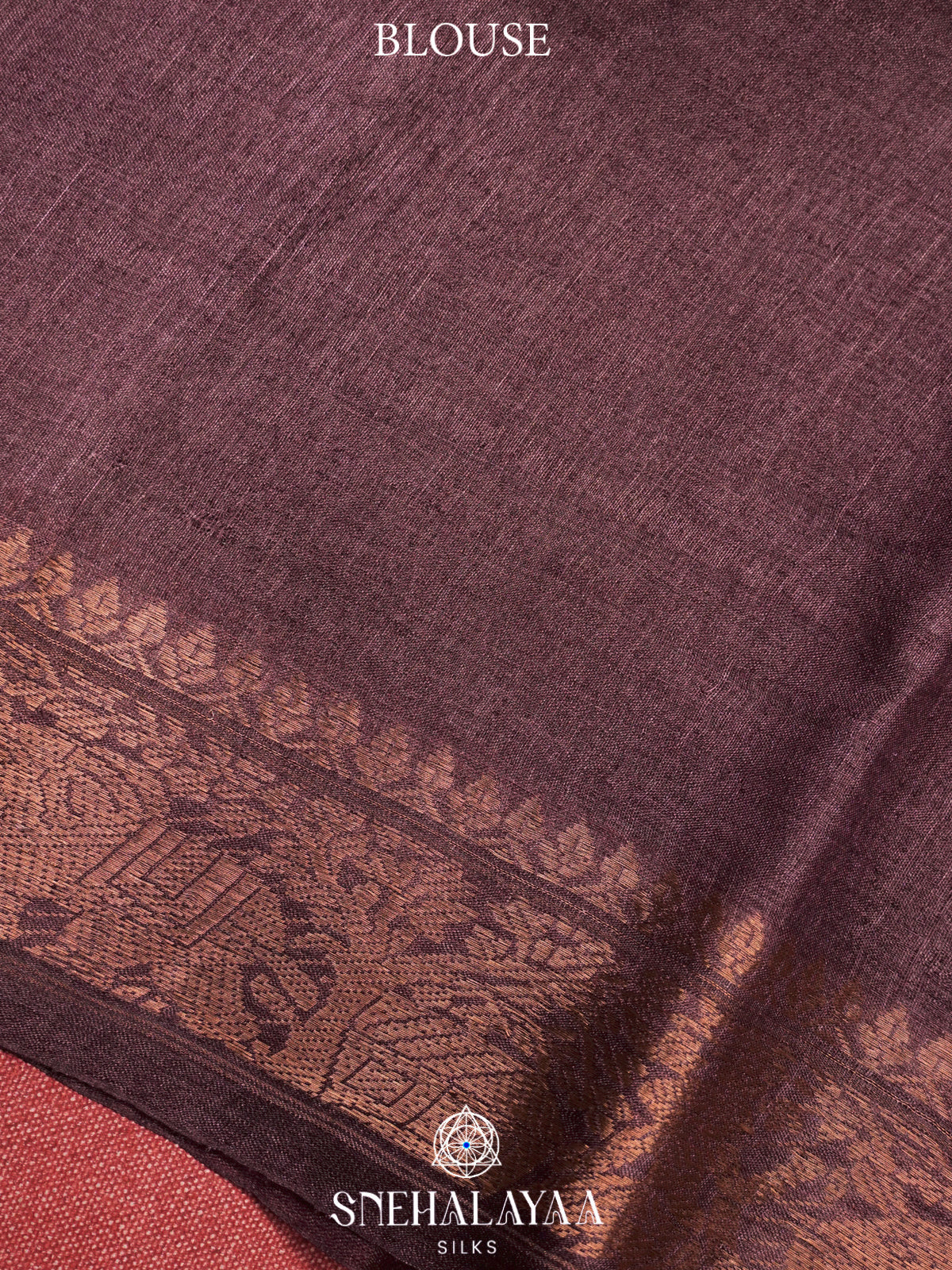 Brown Tussar Saree