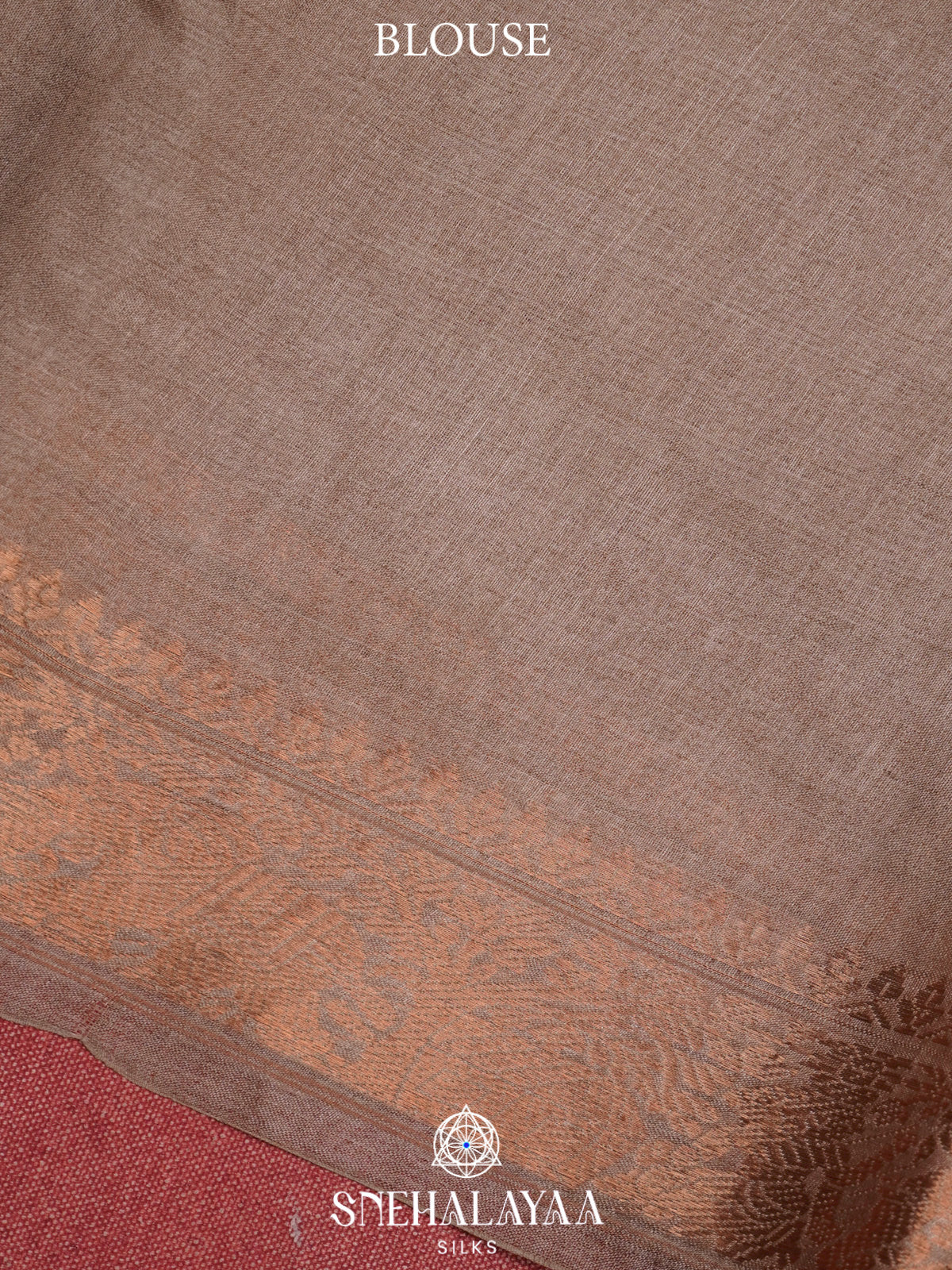 Beige Gold Tussar Saree