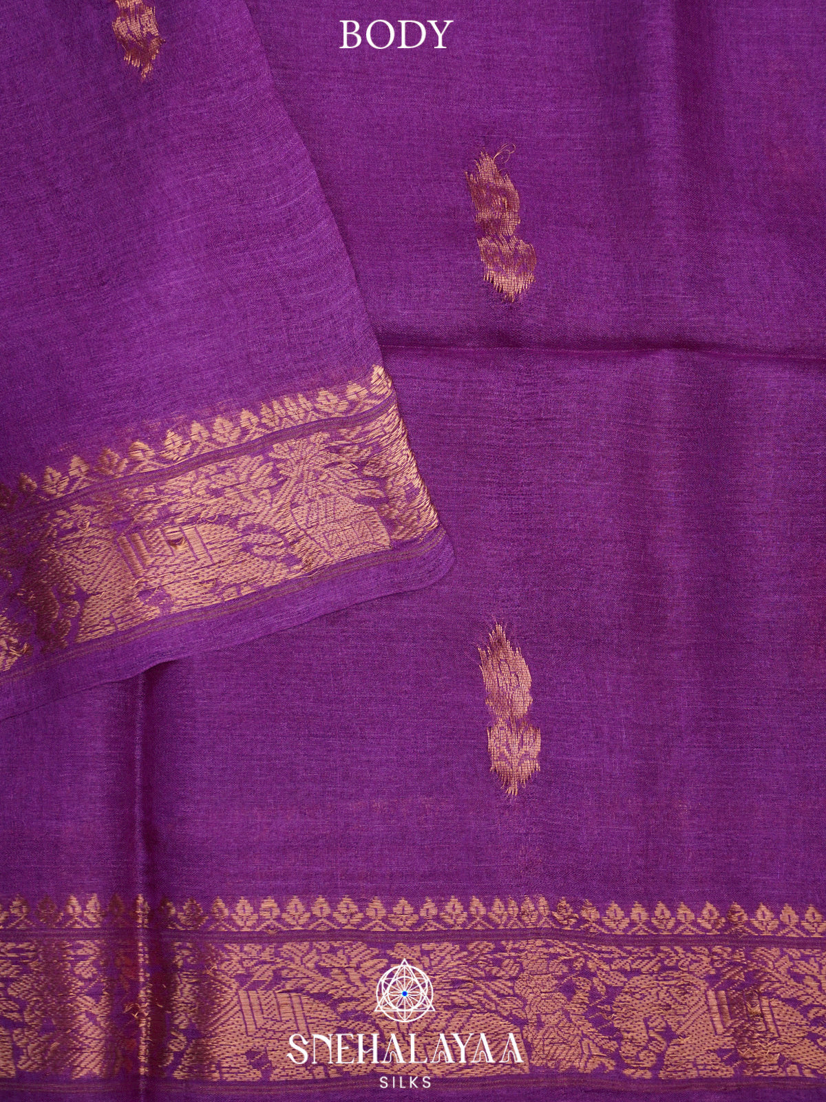 Violet Tussar Saree