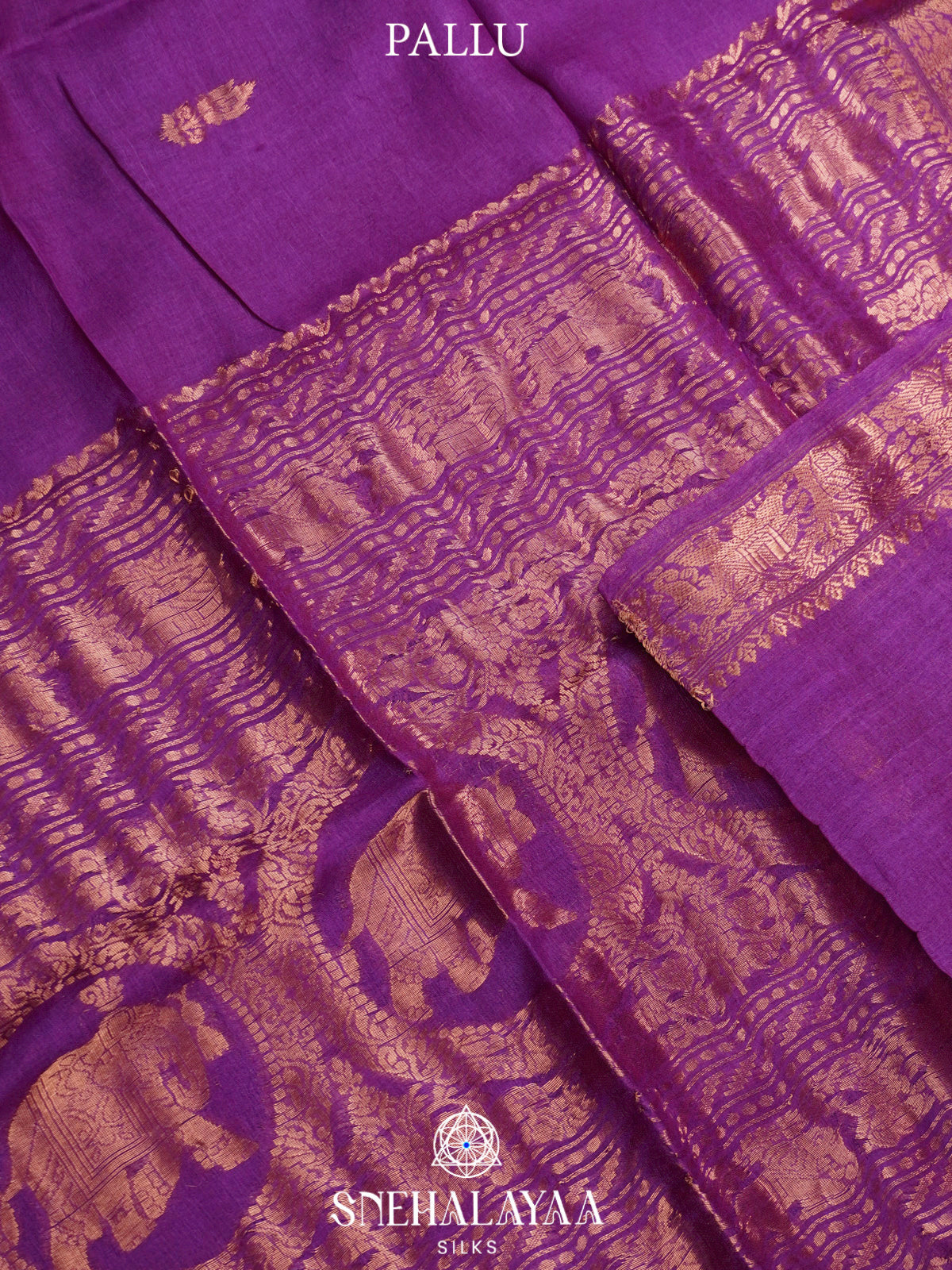 Violet Tussar Saree