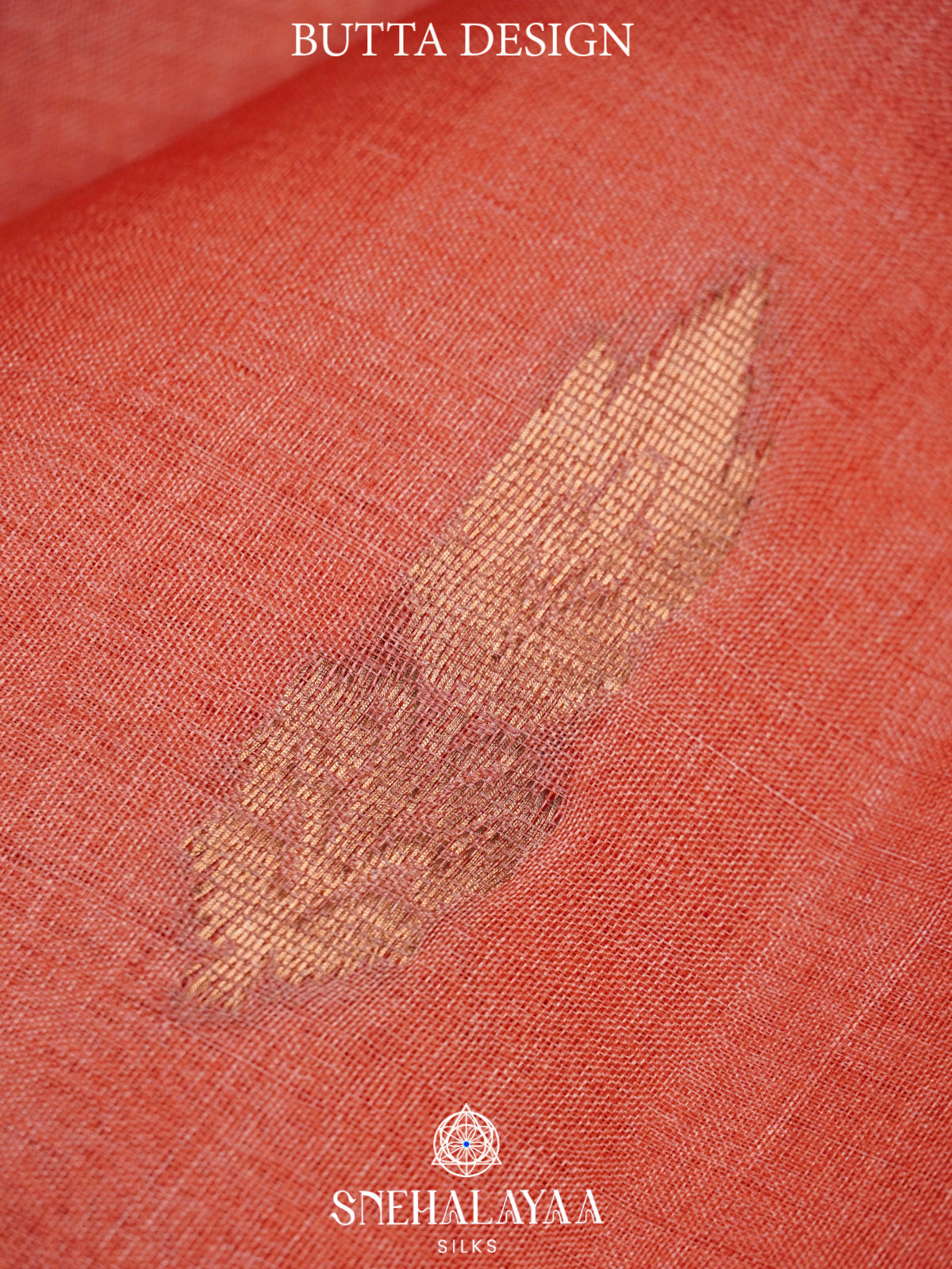 Peach Tussar Saree