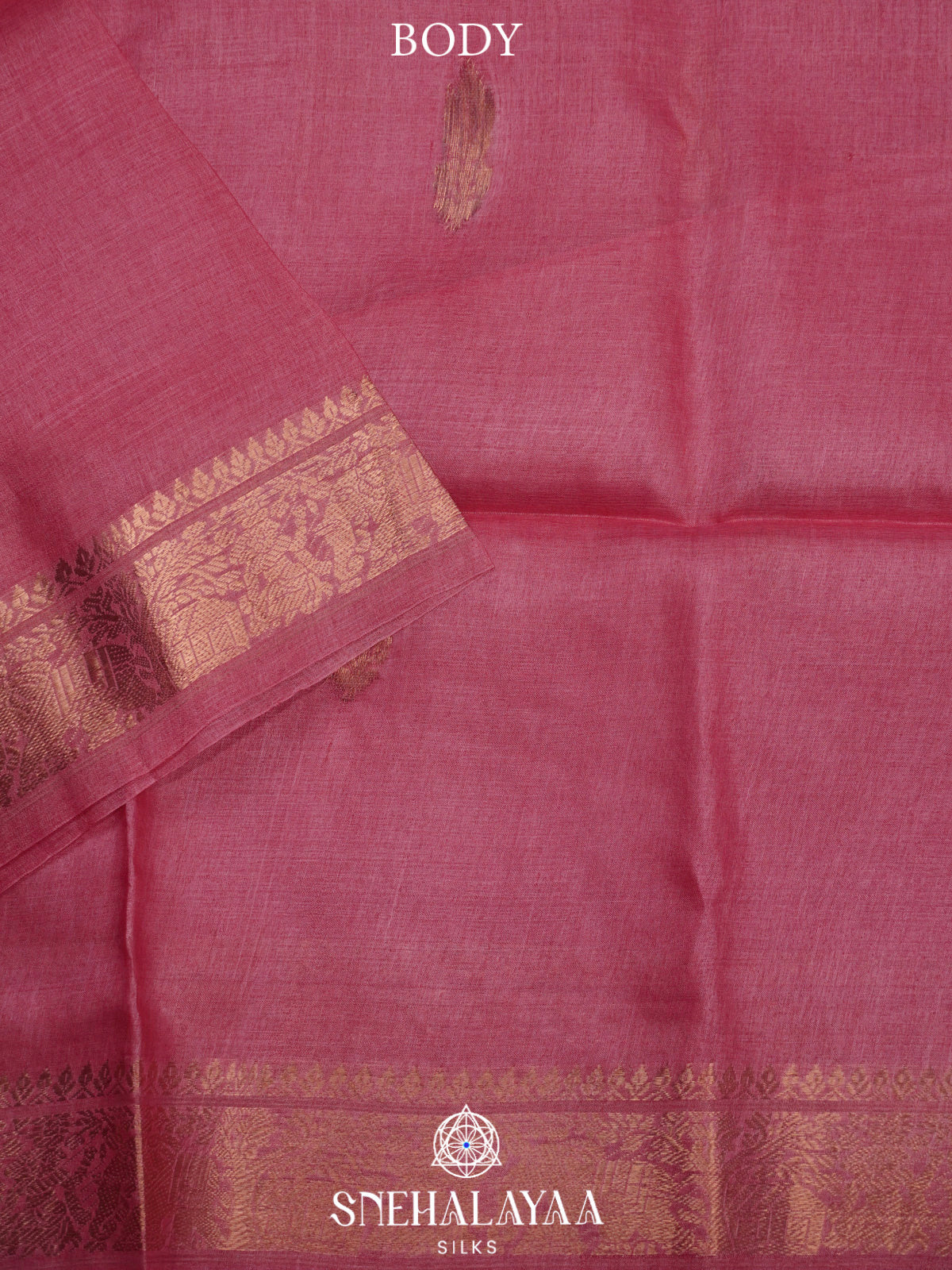 Pink Tussar Saree