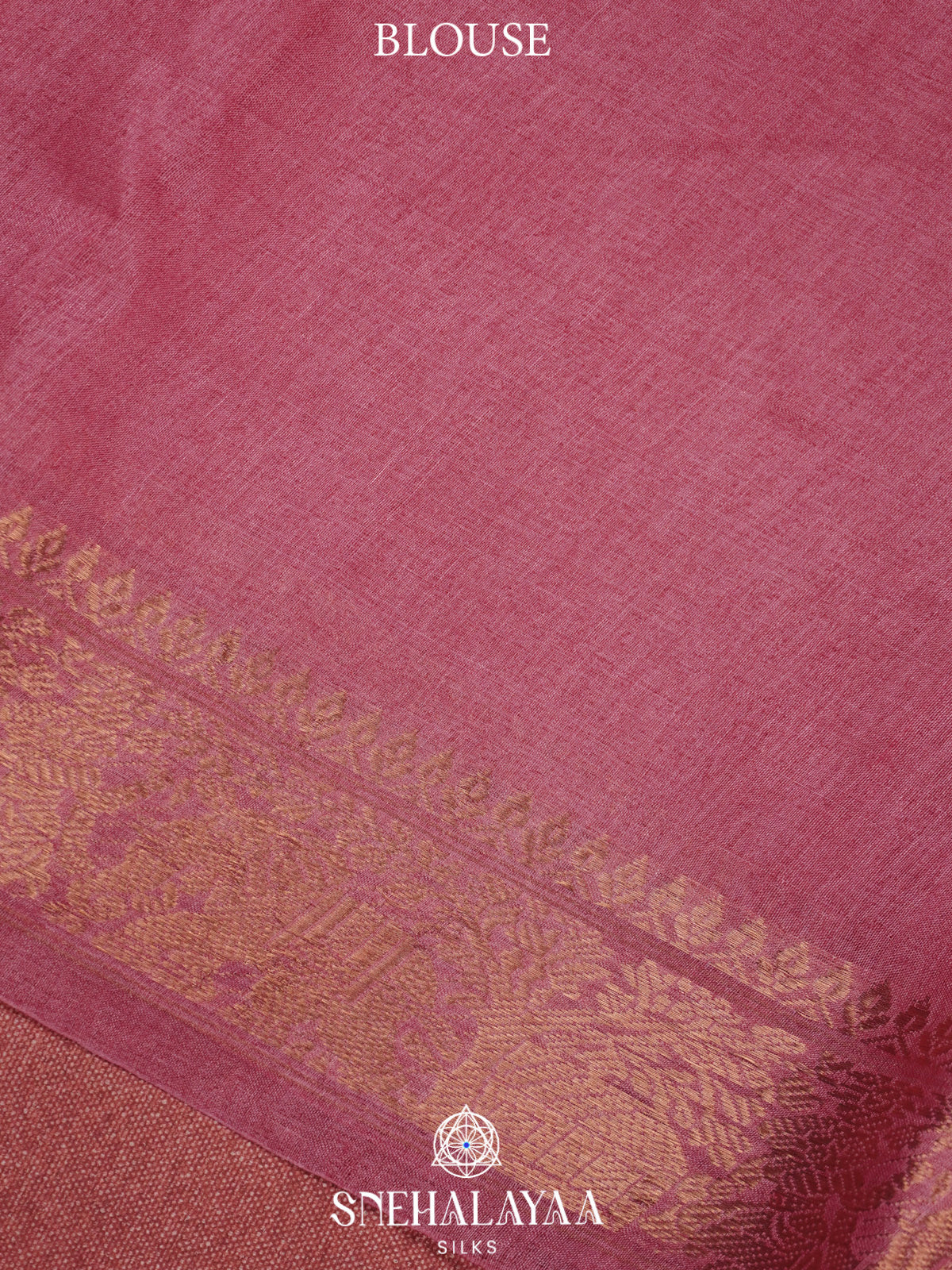 Pink Tussar Saree