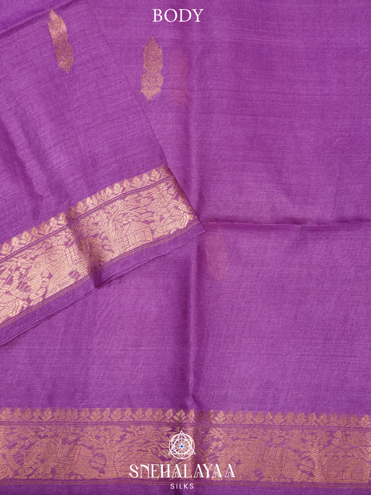 Purple Tussar Saree