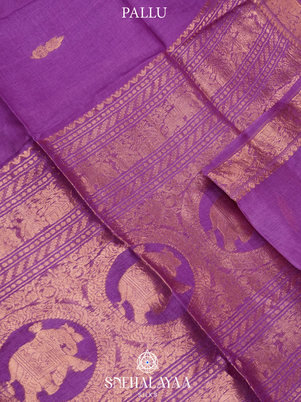 Purple Tussar Saree