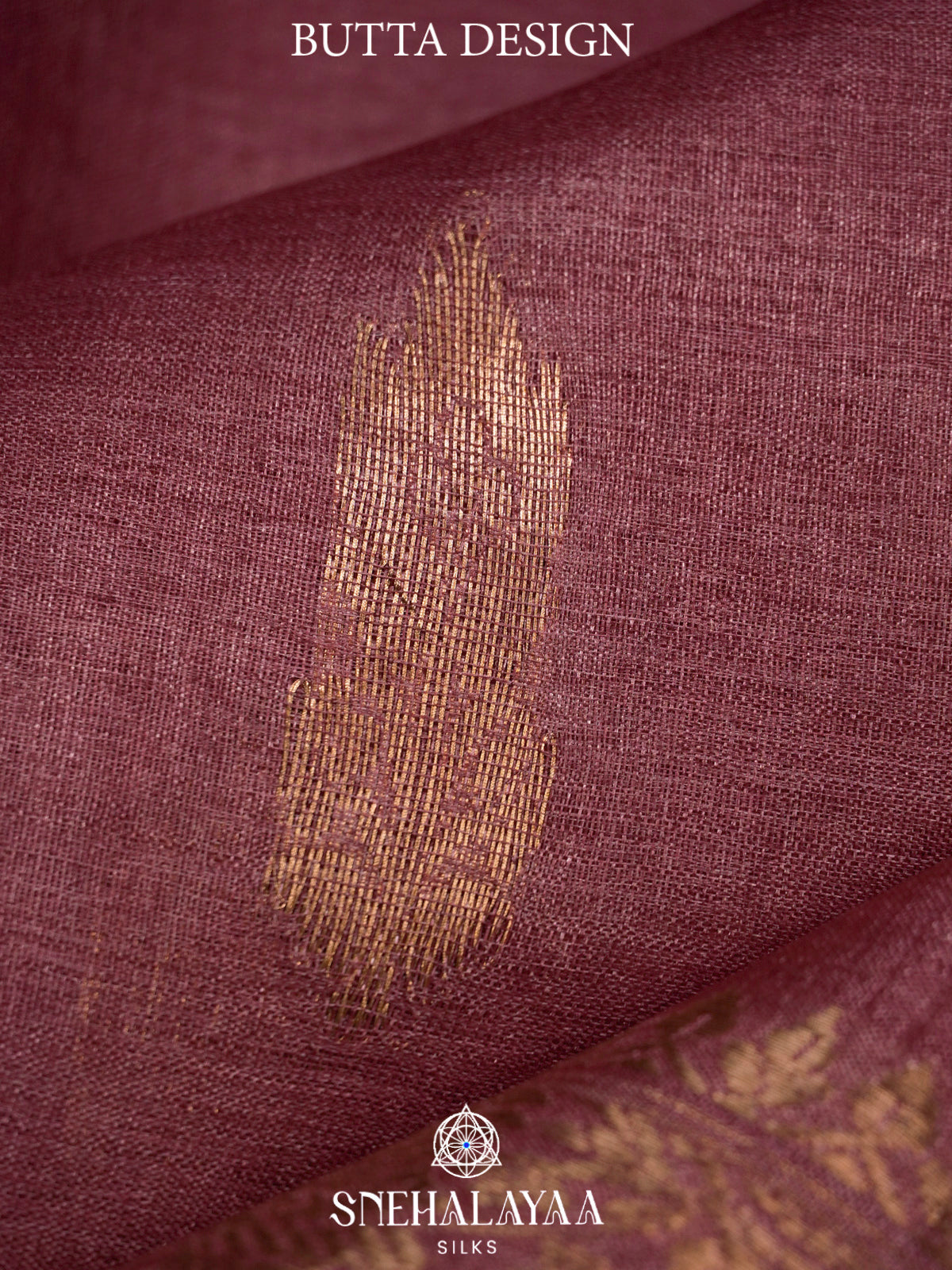 Plum Tussar Saree
