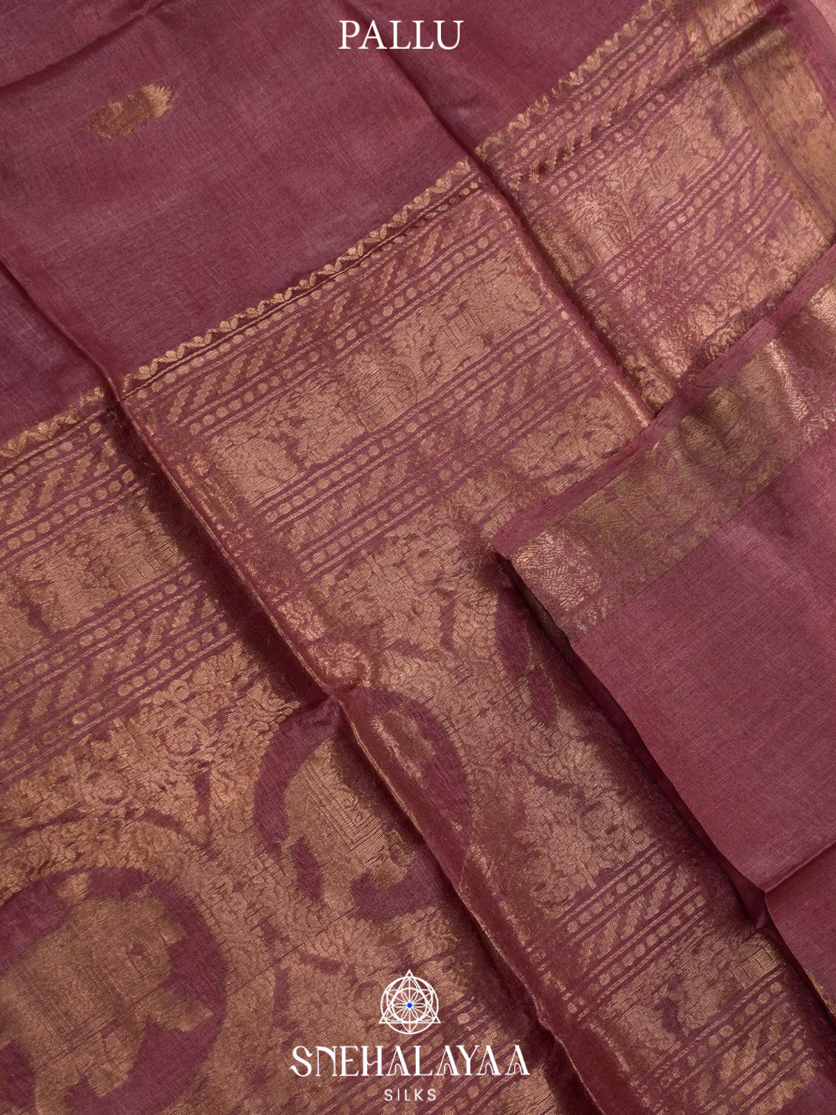 Plum Tussar Saree