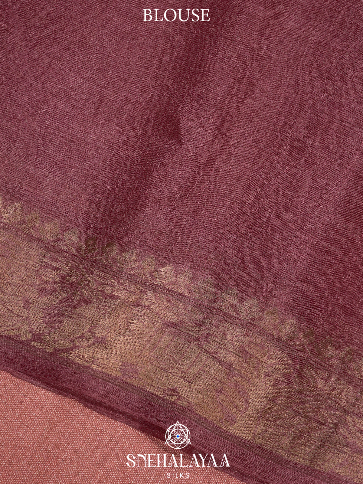 Plum Tussar Saree
