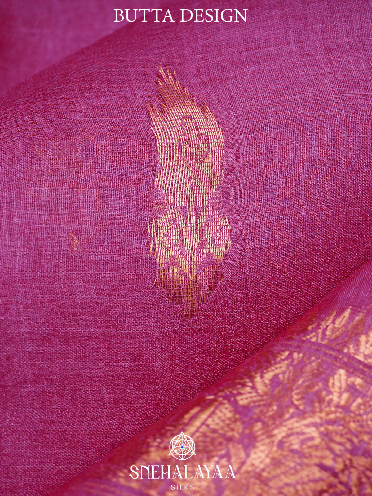 Pink Tussar Saree