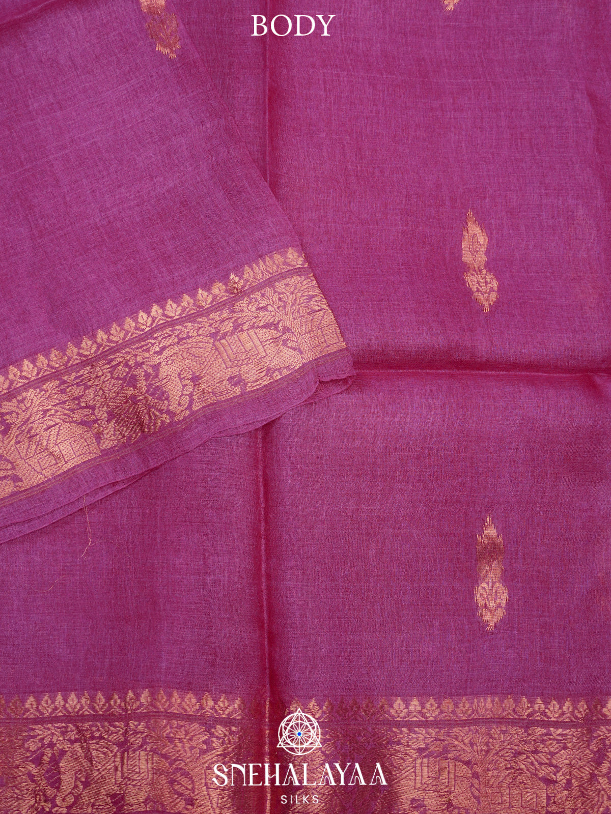 Pink Tussar Saree