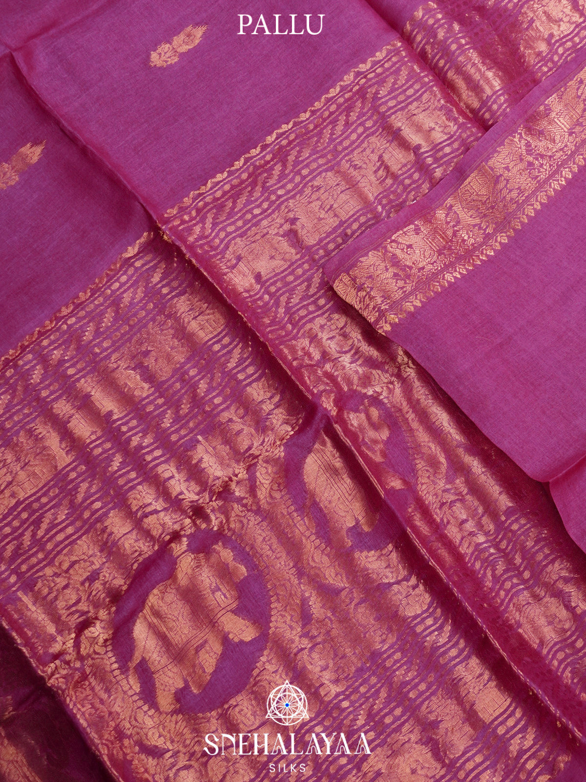 Pink Tussar Saree