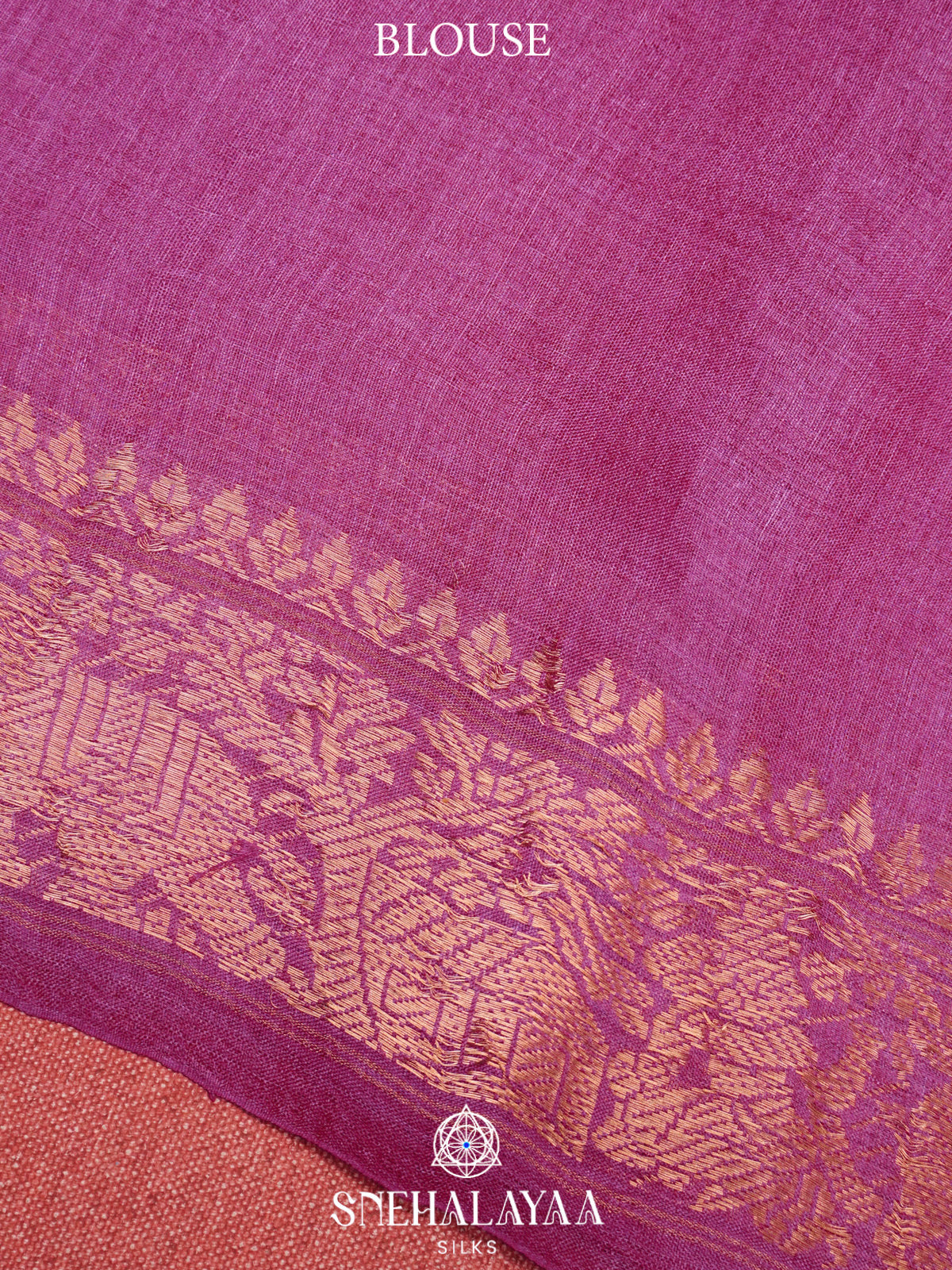 Pink Tussar Saree