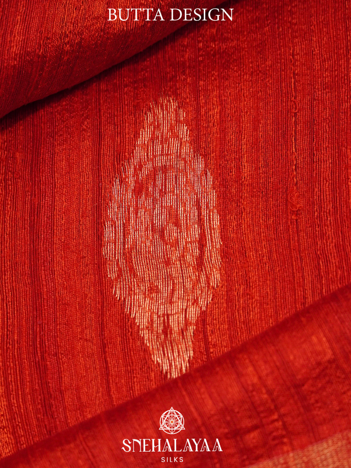 Maroon Matka Tussar Saree with Woven Border