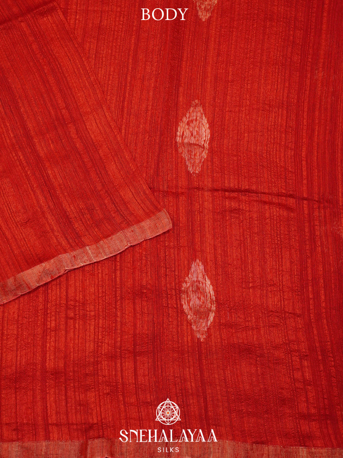 Maroon Matka Tussar Saree with Woven Border