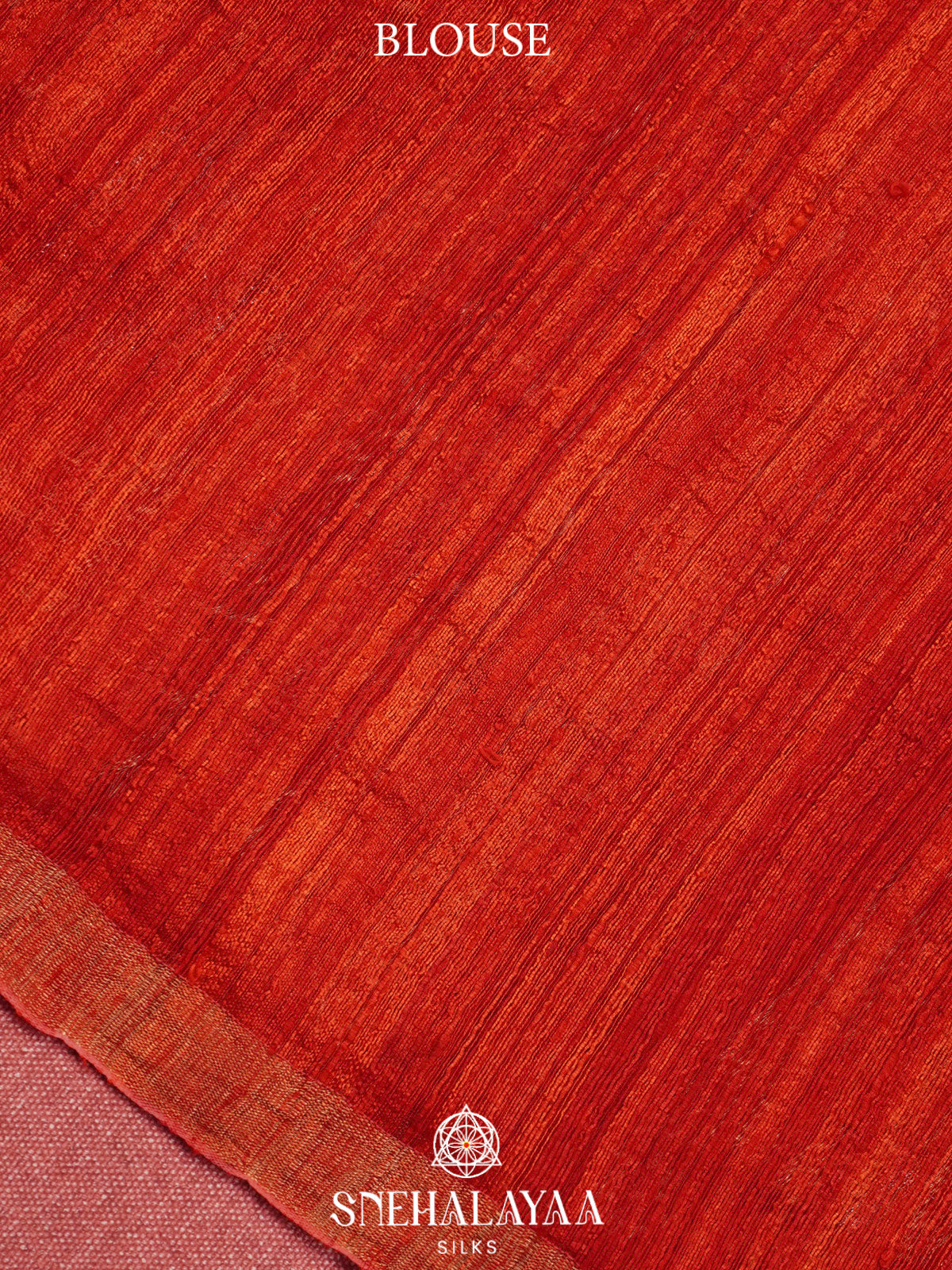 Maroon Matka Tussar Saree with Woven Border