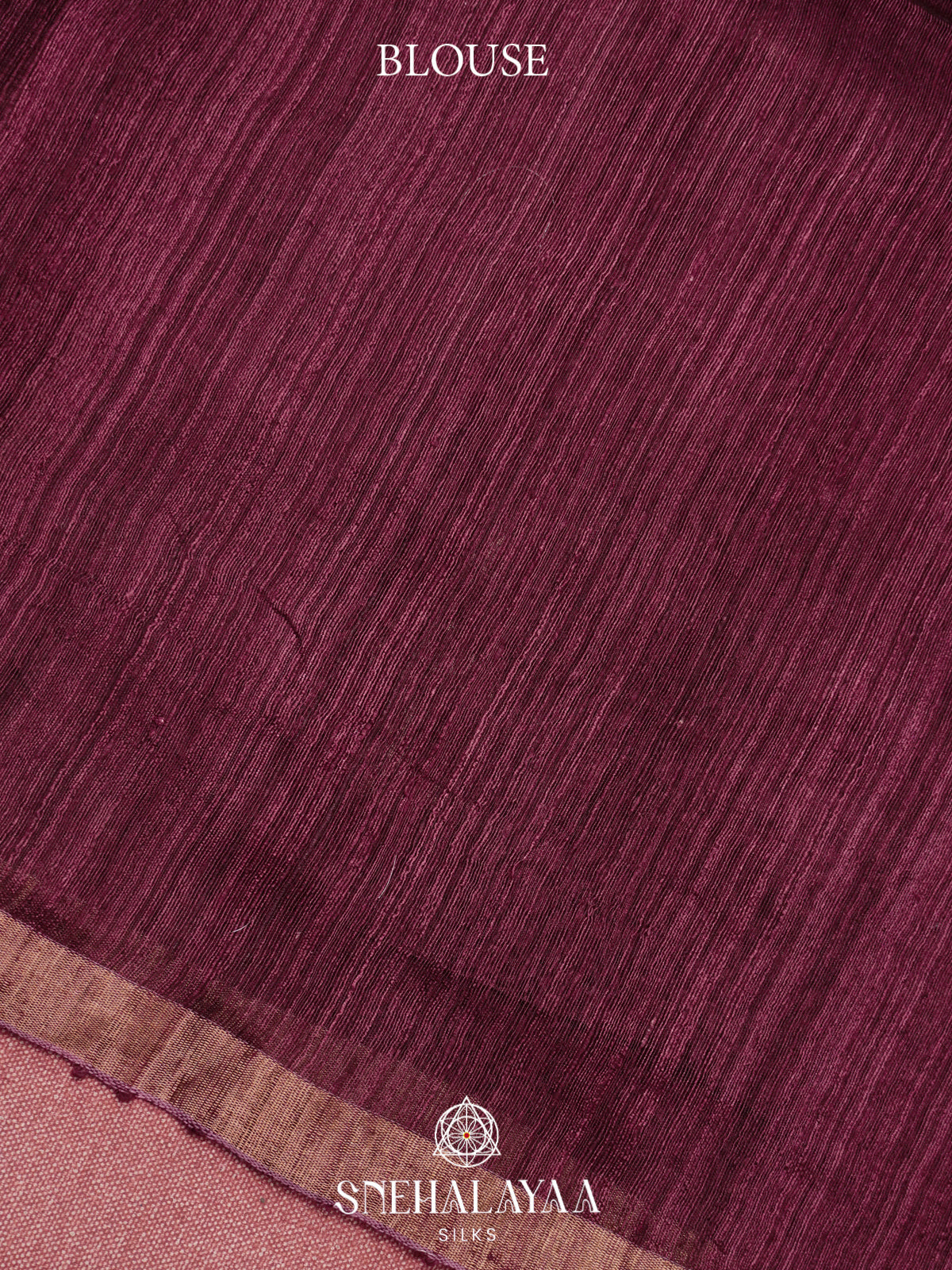 Wine Matka Tussar Saree with Woven Border