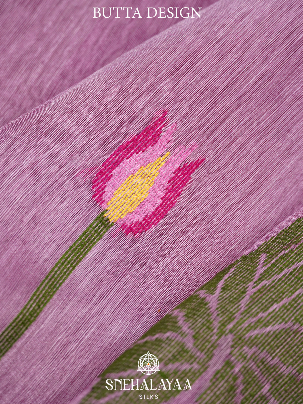 Lilac Linen Saree