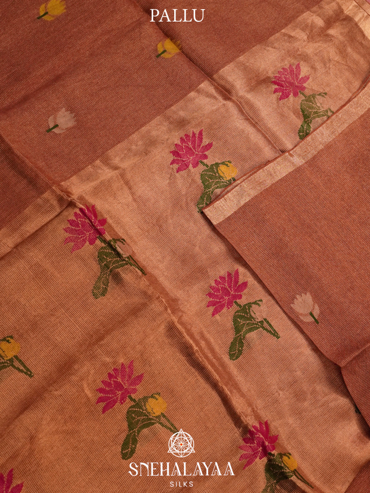 Brown Linen Saree