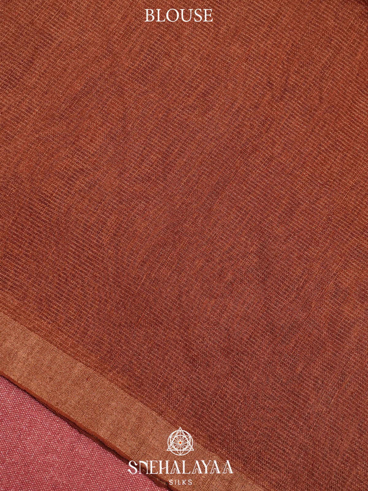 Brown Linen Saree