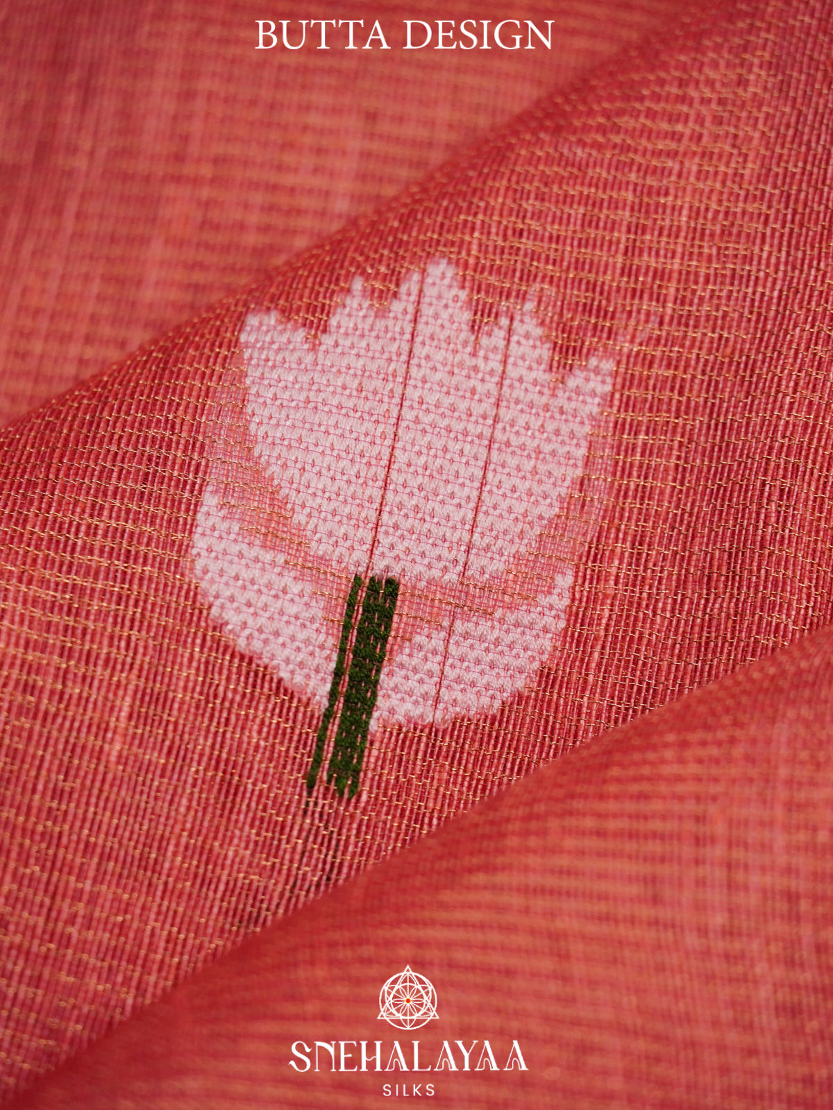 Peach Linen Saree