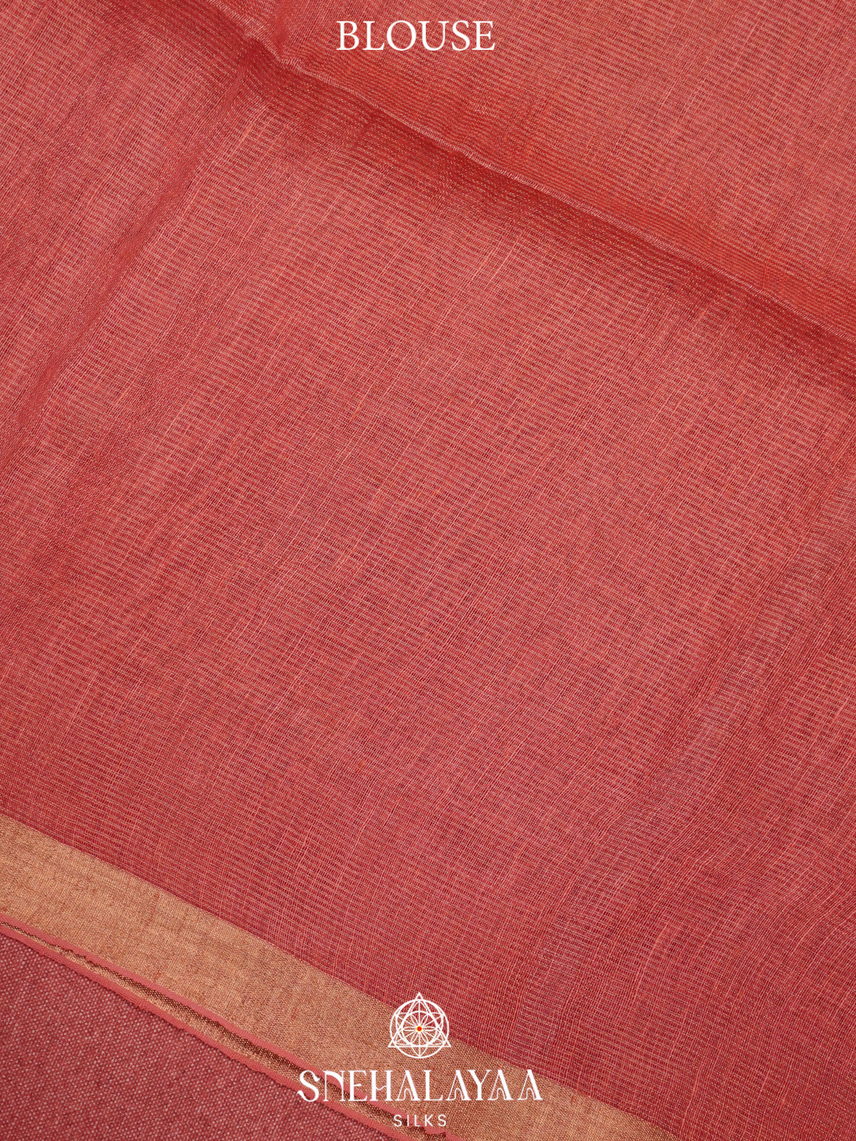 Peach Linen Saree